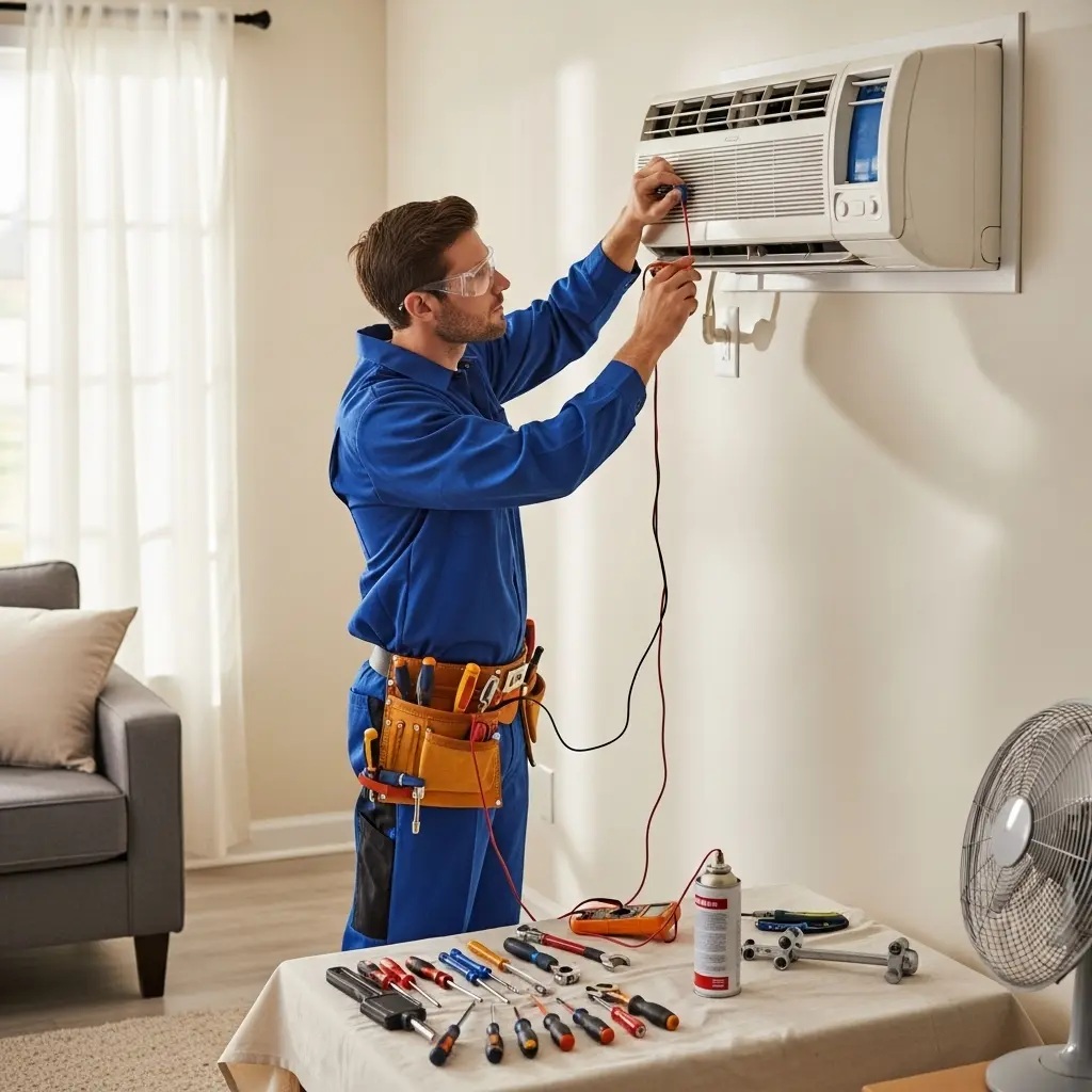 Selendi Protherm Protherm klima gaz dolumu ve bakım – Enerji verimliliği artırıldı. - Teknik servis örneği